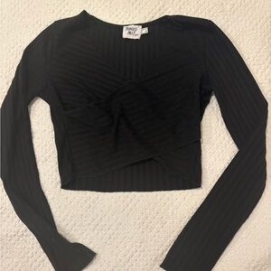 Princess Polly Black Long Sleeve Top